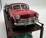 MTH 30-7628 MTH Auto Transportation Auto Carrier Flat Car RailKing 1957 O Scale Used as is