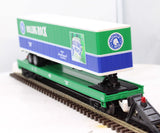 MTH Premier 20-98630 AB Rolling Rock Flat Car w/ 48' Trailer O SCALE Like New