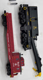 MTH 20-98295, 20-98299 Baltimore & Ohio Crane Car and Crane Tender (Set of 2) O Scale Used Excellent