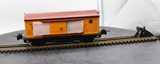 MTH Tinplate 10-3003 800 Series Box Car - Orange/Brown . O SCALE Like New Damaged Box