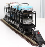 MTH Railking 30-7676 MTH Transport Auto Carrier Flat Car O SCALE Like New