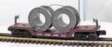 Lionel 6-16318 LIONEL LINES Depressed Flatcar with Cable Reels O Scale Like New