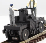 MTH Railking 30-2508 Black Operating Hand Car O SCALE NEW