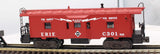 Lionel 6-19742 ERIE Bay Window Caboose Crewtalk 301 O Scale Like New
