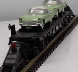 MTH 30-7613 MTH w/T-Birds Auto Transport Flat Car RailKing O Scale Like New