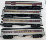 Williams Madison M1008 Lackawanna m1008 4 car madison passenger car set O SCALE Used Excellent Damaged Box