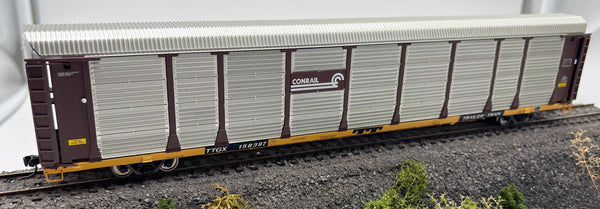 Walthers Proto  920-101331 CONRAIL 89' Thrall Bi-Level Auto Carrier HO Scale Like New