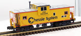 Atlas 6607-2 Chessie Sys. Caboose, Extened Vision O SCALE Like New