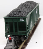 MTH 20-90016D Chicago North Western 4 Bay Hopper W/Coal Load O Scale Like New
