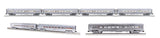 Lionel 2527190 Lionel Lines 18" Aluminum Passenger 4 car set,  2527200 Lionel Lines 18" Aluminum Passenger 2 car pack, 2527210 Stationsounds Diner (Set of 3) O Scale NEW