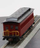 Bachmann 13402 COACH (1860-1880 ERA) - PAINTED UNLETTERED RED HO SCALE Used Excellent Damaged Box