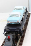 MTH 30-7617 Auto Transport w/Mustangs RailKing O Scale Like New