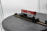 MTH 30-7608 New York Central NYC Pacemaker Semi-Scale Flat Car w/Trailer O Scale Like New