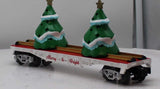 Lionel 2328270 Christmas Tree Flatcar (snow) O SCALE Like New