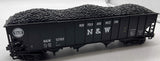 MTH Premier 12102NW Norfolk Western N& W 4 Bay hopper car w/ coal load O SCALE Used Excellent No Box