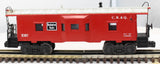 Lionel 6-9387 CHICAGO BURLINGTON & QUINCY BAY WINDOW CABOOSE O Scale Like New