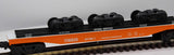 K-Line K691-8011 Timken Bulkhead flat Car with Wheel Load O SCALE Like New