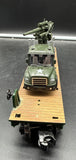 Menards 279-3474 Army Flatcar W/ Army Truck & Gun O SCALE NEW