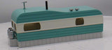 MTH Railking 30-90108 Turquoise & White Stainless Mobile Home O SCALE Like New