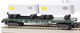 American Flyer 4-9005 NEW YORK CENTRAL Flat Car and Vans S Scale Like New Damaged Box