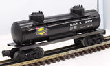 Lionel 6-16107 SUNOCO Black Double Dome Tank Car #16107 O Scale Like New