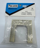 PRE-SIZE MODEL SPECIALTIES 201 SINGLE TIMBER TUNNEL PORTAL N SCALE Like New