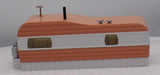 MTH Railking 30-90109 Salmon & White Stainless Mobile Home O SCALE Like New