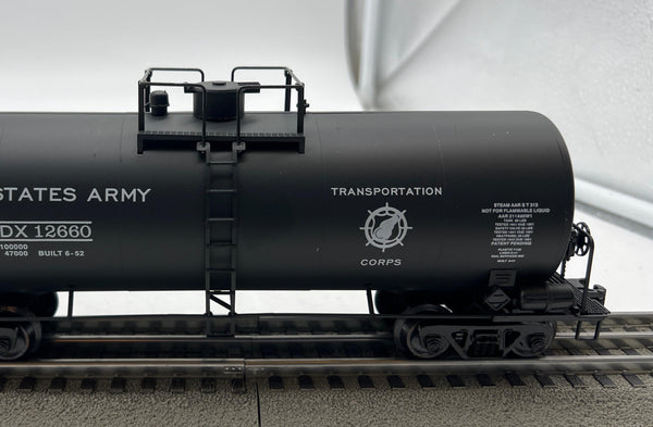 Weaver u1317d US Army 40' tank car DODX 12660 O SCALE Like New