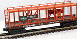 MTH Railking 30-76141 Illinois Central Auto Carrier Flat Car O SCALE Used