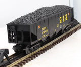 MTH 30-4233A CSX 4 Bay Hopper w/ Coal load O Scale Like New