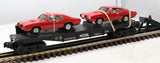 MTH 30-7639 Flat Car w/2 1968 Pontiac GTOs O SCALE Used No Box