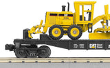 MTH Railking 30-7673 Caterpillar RailKing Flat Car - CAT w/Road Grader Car Scale O SCALE NEW