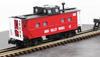 MTH 30-4159C RAILKING Mon Valley Works Steel Caboose O SCALE Like New