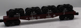 MTH Railking 30-76199 Pennsylvania PRR RailKing Flat Car w(4) Bettendorf Trucks O SCALE Like New