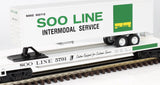MTH Premier 20-98158 SOO Line Flat Car O SCALE Like New