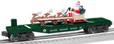 Lionel 6-26667 Flatcar with Santa's Sleigh Christmas O SCALE Like New