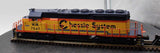 MTH Premier 20-2216-1 Chessie SD40-2 Diesel Engine - Chessie Cab C&O 7532 B&O 7616 WM 7547 With Proto O SCALE. Used Excellent