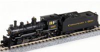 Bachmann 51460 Chesapeake & Ohio C&O Baldwin 4-6-0 stem locomotive DCC #387 N SCALE NEW