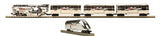 MTH 30-1433-1 Coors Light Silver Bullet Train Set with 30-78061, Includes Rare Tail Car Not Included In Orignal Set, with Proto-Sound 2.0 O Scale LIMITED NEW