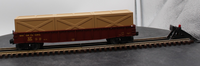 MTH 30-7208 Union Pacific Semi-Scale Gondola & 3 Crates O SCALE Like New
