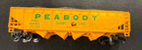 Bachmann Peabody Short Line PSL 6687 Hopper with Coal Load Air Break Cut  N SCALE Used No Box