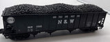 MTH Premier 11465NW Norfolk Western N&W 4 Bay hopper car w/ coal load O SCALE  Used Excellent No Box