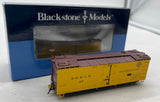 Blackstone Models b340813 Denver Rio Grande Western D&RGW yellow Moffat Tunnel Herald 30' Refrigerator Car HOn3 Scale Like New