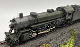 Athearn G9000 Custom US Army USRA 2-8-2 Steam Locomotive Mainline HO Scale Like New