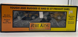 MTH Railking 30-7662 Auto Transport RailKing Flat Car w/Ertlr 1940 Woody Wagon O SCALE NEW