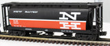 MTH 20-90027 B NH 3Bay Cylindrical Closed Hopper Car O SCALE Like New