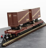 MTH Premier 20-98104 Pennsylvania Flat Car with 2 Trailers O SCALE Used Excellent