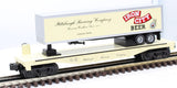 MTH Railking 30-76092 Pittsburgh Brewing Company Flat Car w/40' Trailer O SCALE Like New