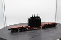 K-Line K692-1891 PRR Die-Cast flatcar with Transformer O SCALE Used Damaged Box