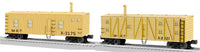 Lionel 2126590 MKT Freight Car Set Kitchen Car #X3175 and 2126651 Bunk Car #X-2121 (Set of 2) O Scale NEW